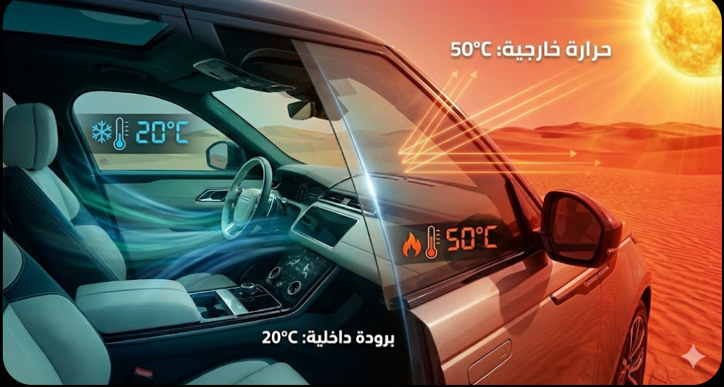 أفضل حماية للسيارة من الحرارة | 6 فروقات بين العزل الحراري والتظليل؟