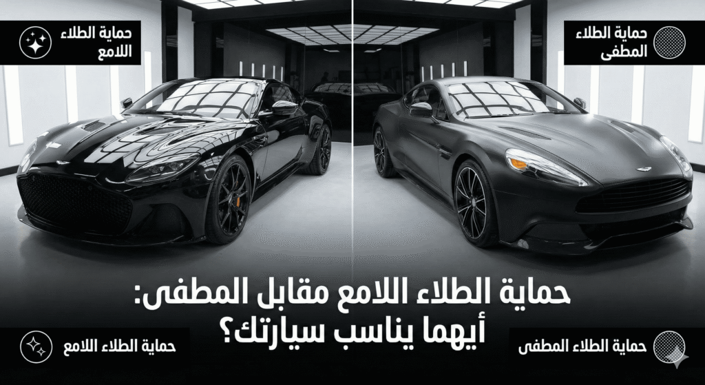 حماية الطلاء اللامع مقابل المطفى: أيهما يناسب سيارتك؟
