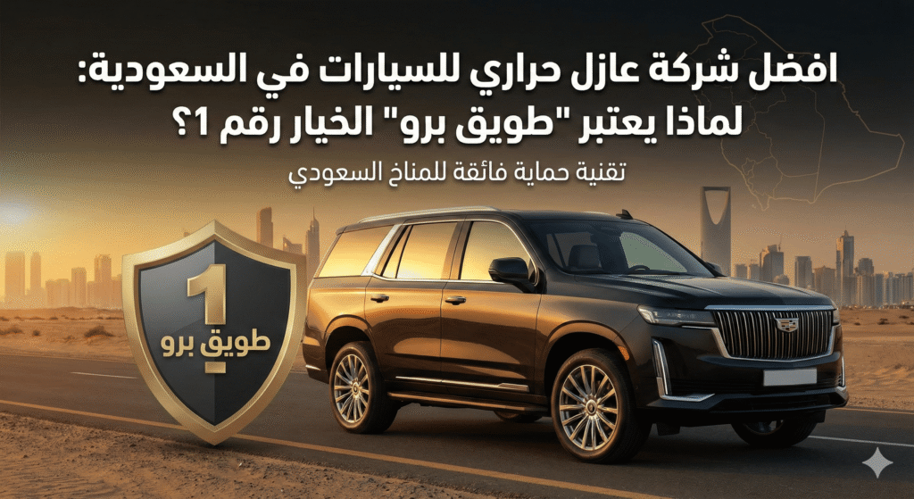 افضل شركة عازل حراري للسيارات في السعودية: لماذا يعتبر "طويق برو" الخيار رقم 1؟