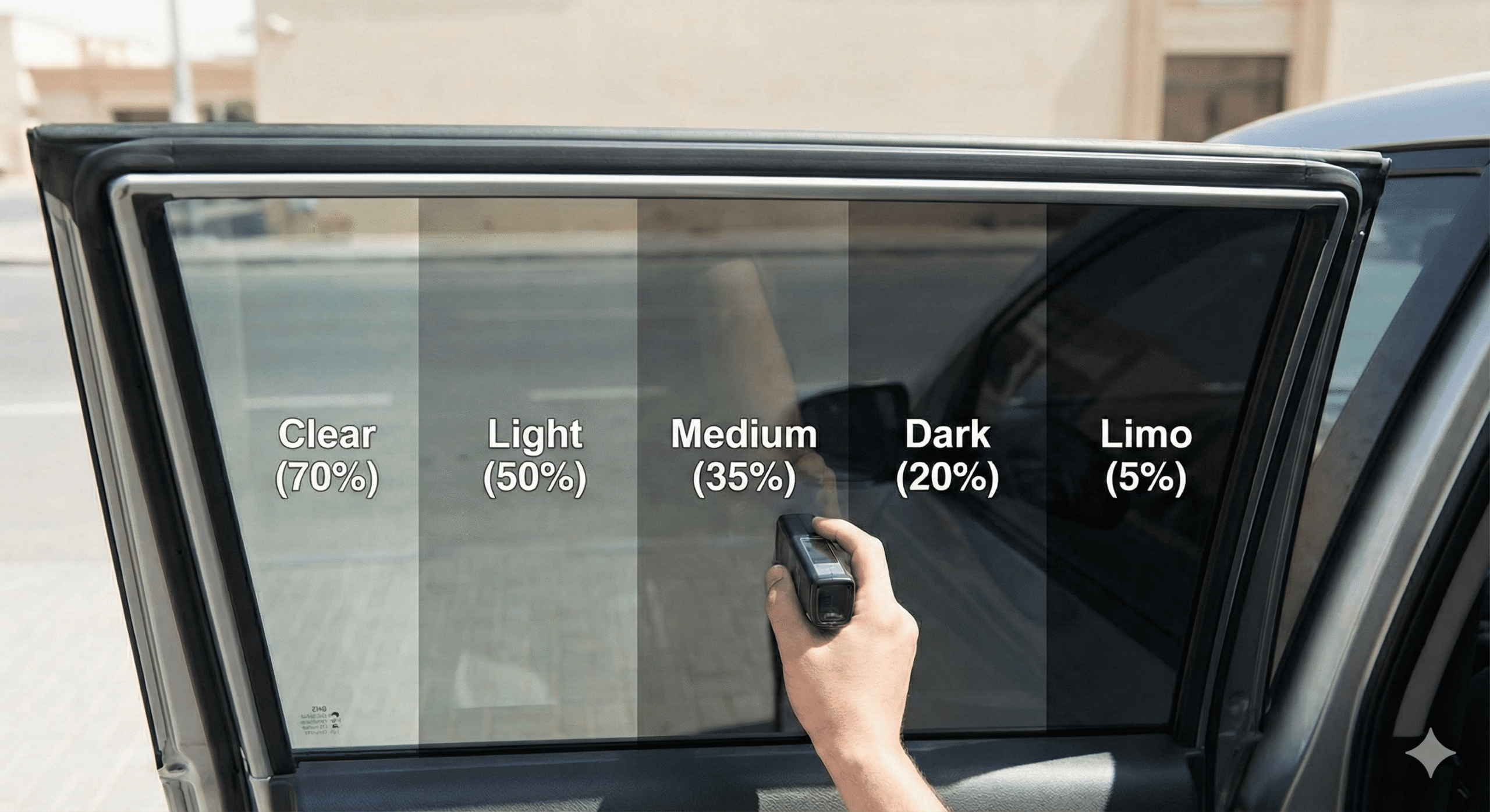 تظليل عازل حراري في السعودية 2026: دليلك الكامل للأنواع والمسموح به مرورياً