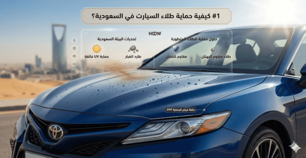 #1 كيفية حماية طلاء السيارات في السعودية؟ الحل الأفضل| طويق برو