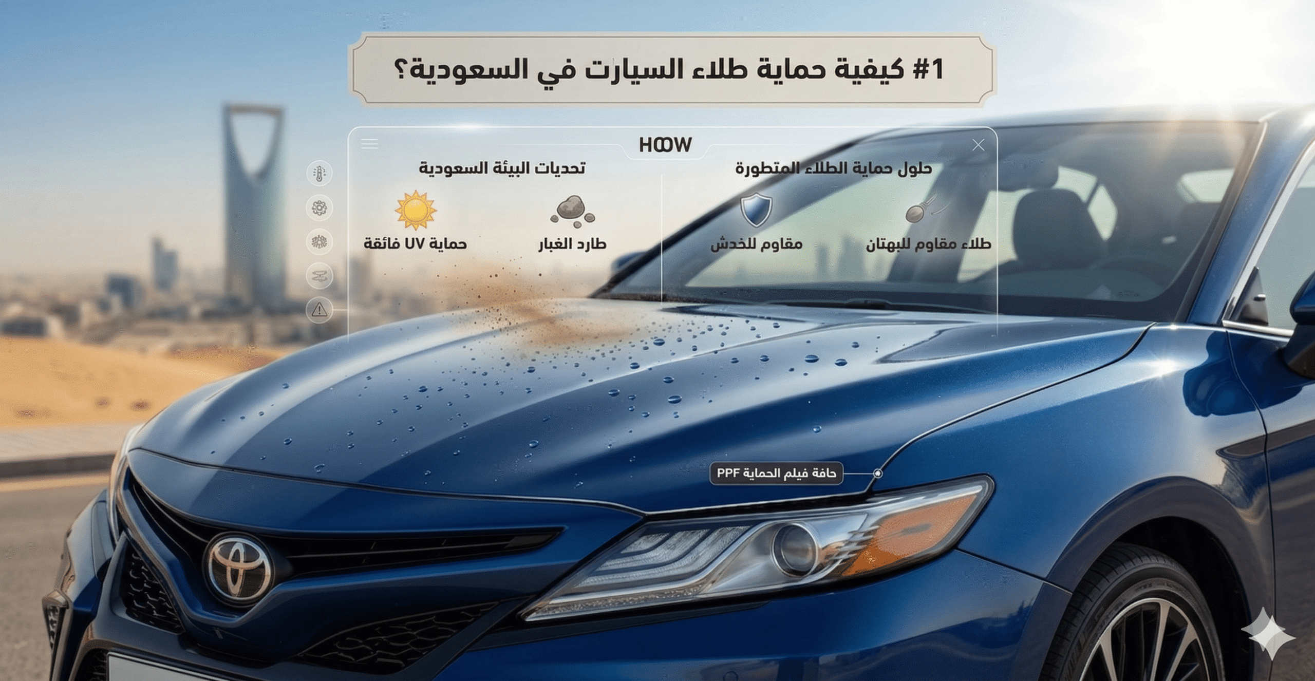 #1 كيفية حماية طلاء السيارات في السعودية؟ الحل الأفضل| طويق برو