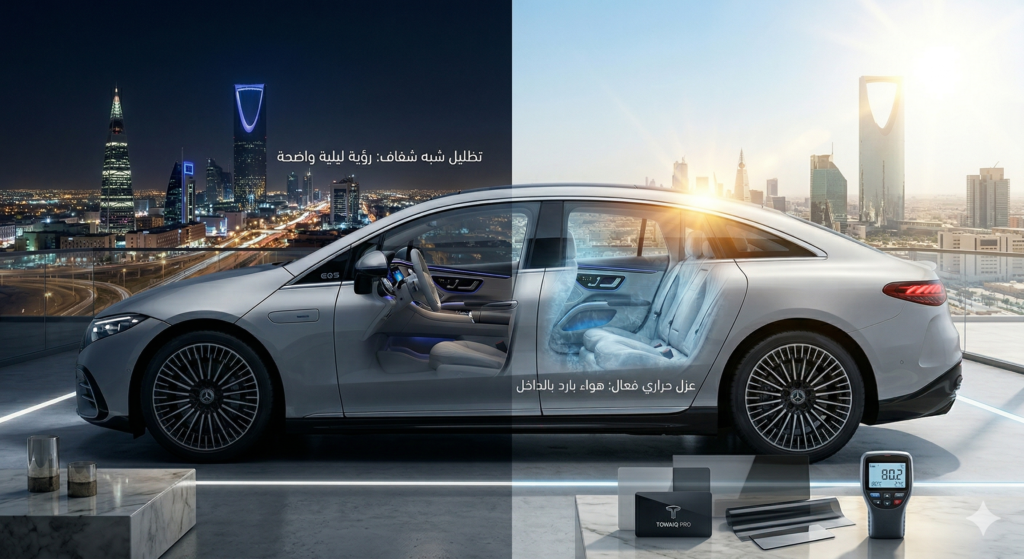 تظليل عازل حراري شبه شفاف بين الرؤية الواضحة والبرودة القصوى