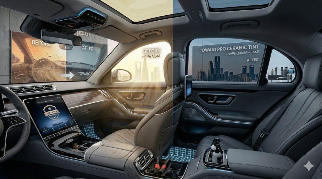 تظليل طويق برو الحل لحرارة الرياض الي تدمّر ديكور سيارتك